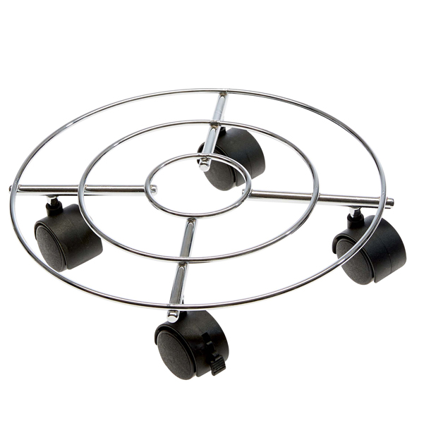  Trolley portavaso in acciaio - Ø 30 cm - Verdemax 
