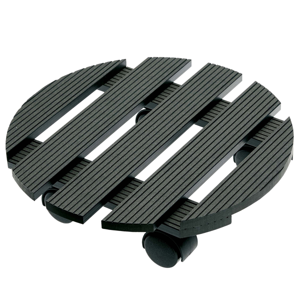  Trolley portavaso in WPC idrorepellente - Ø 30 cm - Verdemax 