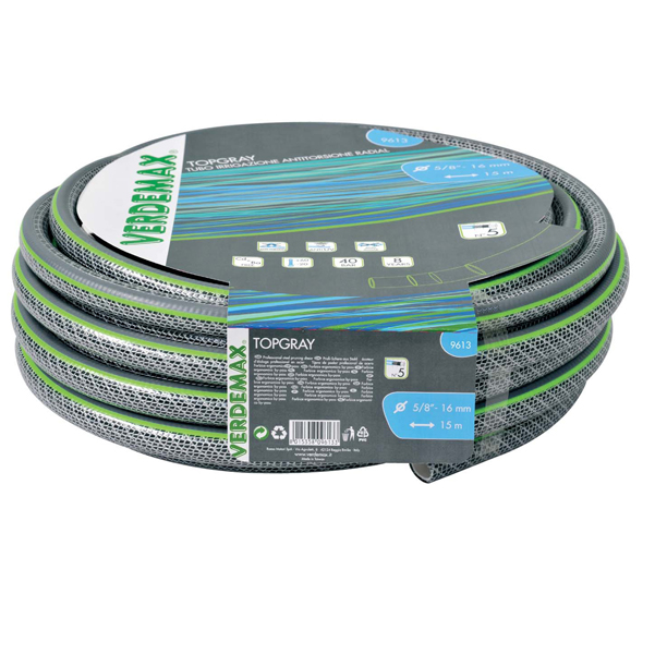  Tubo per irrigazione TopGray 5 - 5/8" - 15 m - Verdemax 