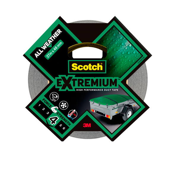 Nastro adesivo Extra resistenete - 4,8 cm x 27,4 m - nero - Scotch 