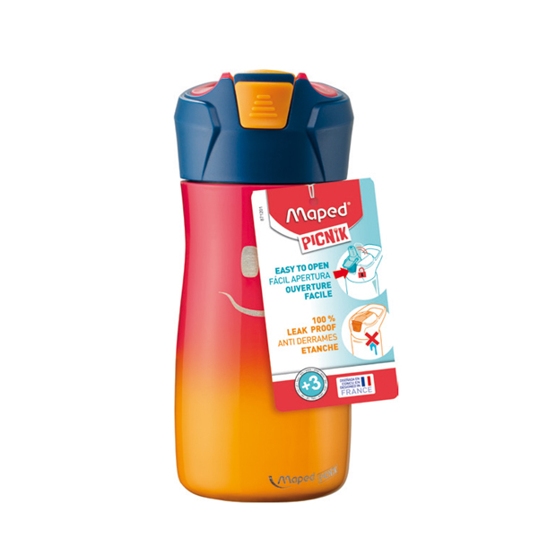  Borraccia Picnik Concept - acciaio inox - 430 ml - rosa corallo - Maped 