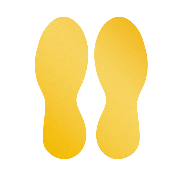  Adesivo da terra - "orme" - 9 x 0,02 x 24 cm - Durable - conf. 10 pezzi 