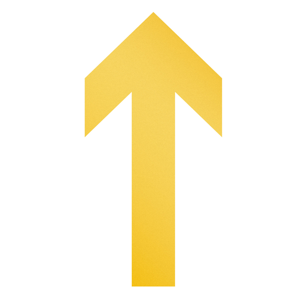  Adesivo da terra - "freccia" - 10 x 0,02 x 20 cm - Durable - conf. 10 pezzi 