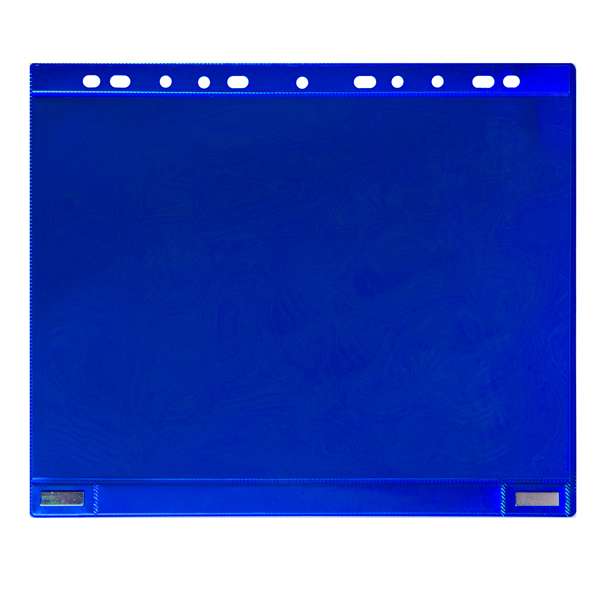  Buste forate - per supporti magnetici ad anelli - A4 - blu - Djois - conf. 5 pezzi 