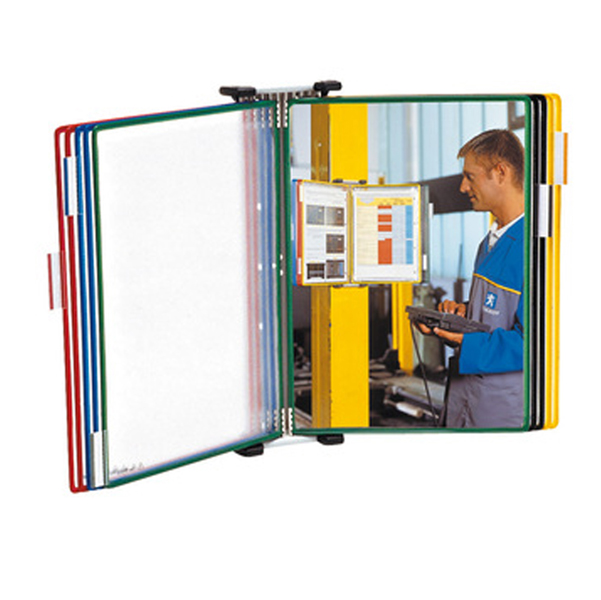  Kit leggio - da muro - 10 buste - A3 - metallo - multicolor - Djois 