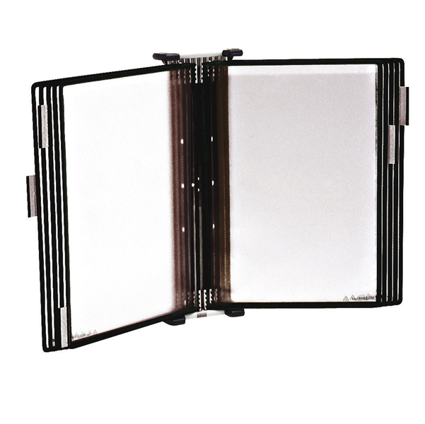  Leggio antibatterico - da muro - 10 buste - A4 - nero - Djois 