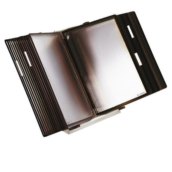  Leggio antibatterico - da tavolo - 10 buste - A4 - nero - Djois 