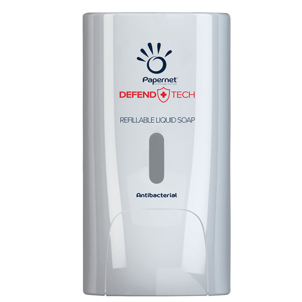  Dispenser antibatterico Defend Tech - per sapone liquido e gel - Papernet 