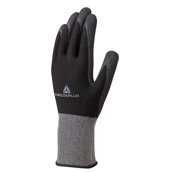 Guanto VE724NO - maglia poliestere Spandex - taglia 10 - nero - Deltaplus 