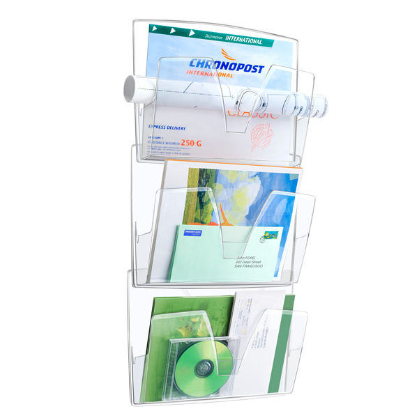  Portadepliant da parete - Cep - kit 3 pezzi 