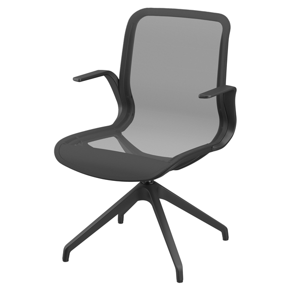  Poltrona direzionale Marilyn MYD4O - con braccioli inclusi- nero - Unisit 