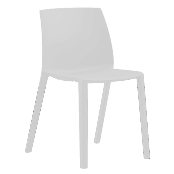  Seduta attesa Dora DOR - senza braccioli - bianco - Unisit 