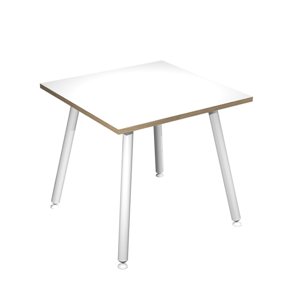  Scrivania Skinny Metal - 80 x 80 x H 74,4 cm - bianco 