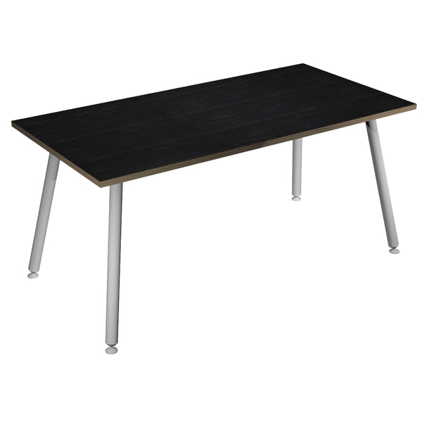  Scrivania Skinny Metal - 120 x 80 x H 74,4 cm - bianco / nero venato 