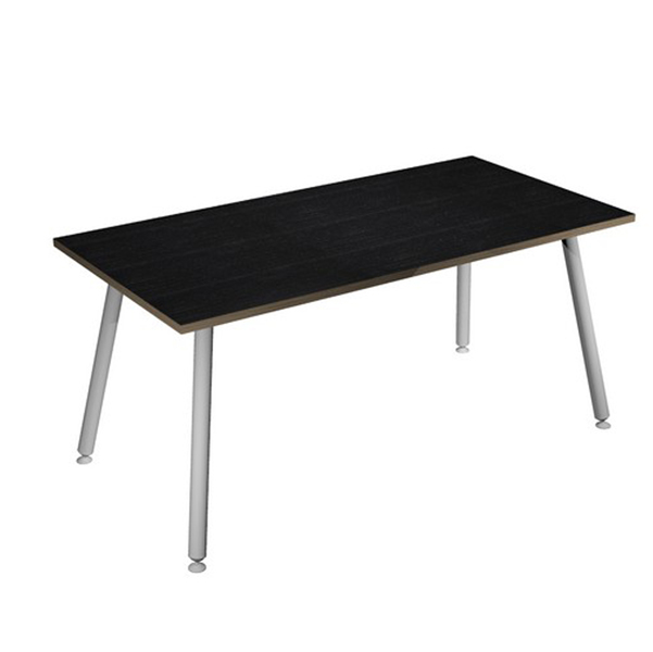  Scrivania Skinny Metal - 140 x 80 x H 74,4 cm - bianco / nero venato 