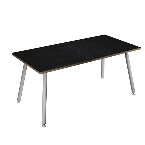  Scrivania Skinny Metal - 180 x 80 x H 74,4 cm - bianco / nero venato 