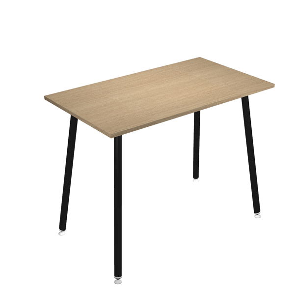  Tavolo alto Skinny Metal - 180 x 80 x 105 cm - nero/rovere 