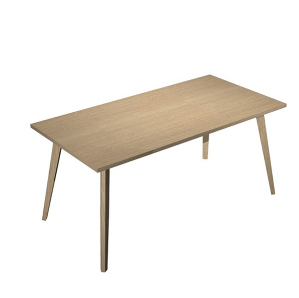  Scrivania Woody - 160 x 80 x H 74,4 cm - rovere / rovere 