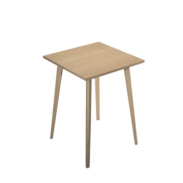  Tavolo alto Woody - 80 x 80 x 105 cm - rovere 