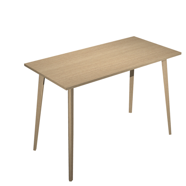  Tavolo alto Woody - 120 x 80 x 105 cm - rovere 