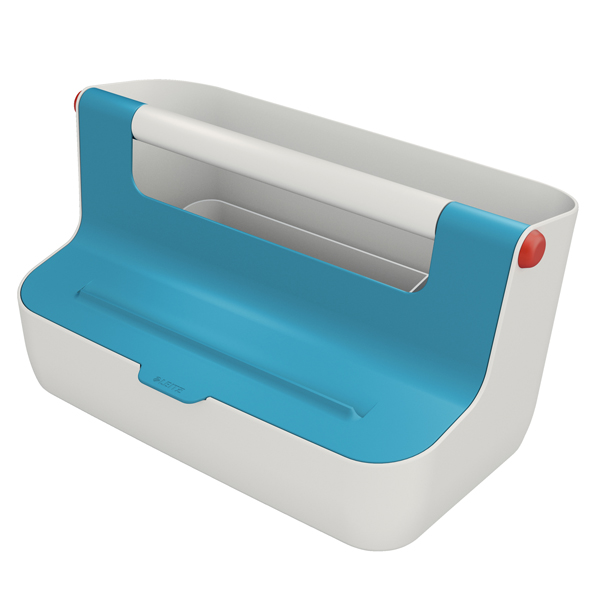  Cassetta portaoggetti Cosy - con maniglia - blu - Leitz 