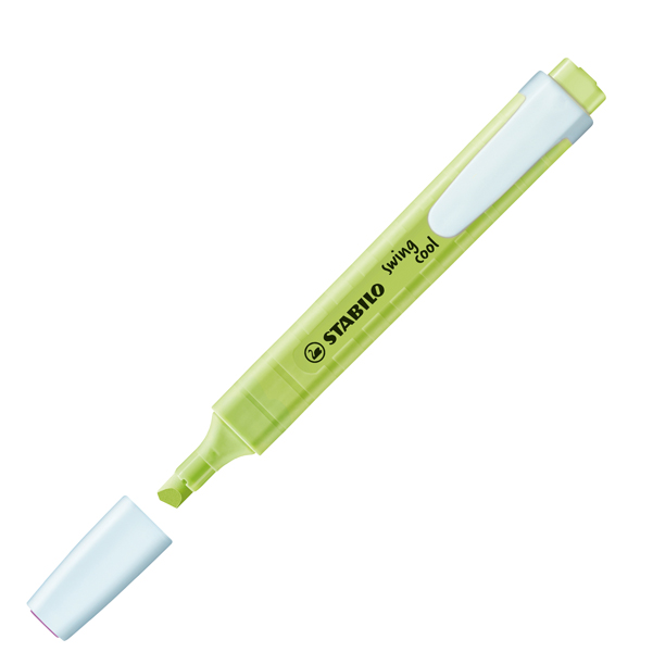  Evidenziatore Swing Cool Pastel - punta a scalpello - tratto 1 - 4 mm - lime 133 - Stabilo 