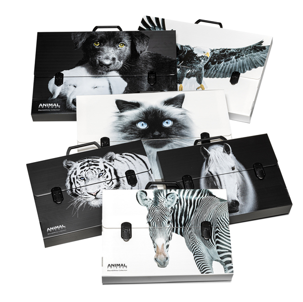  Valigetta polionda Animal Friends - 28 x 38 cm - dorso 5 cm - fantasie assortite - Colorosa 