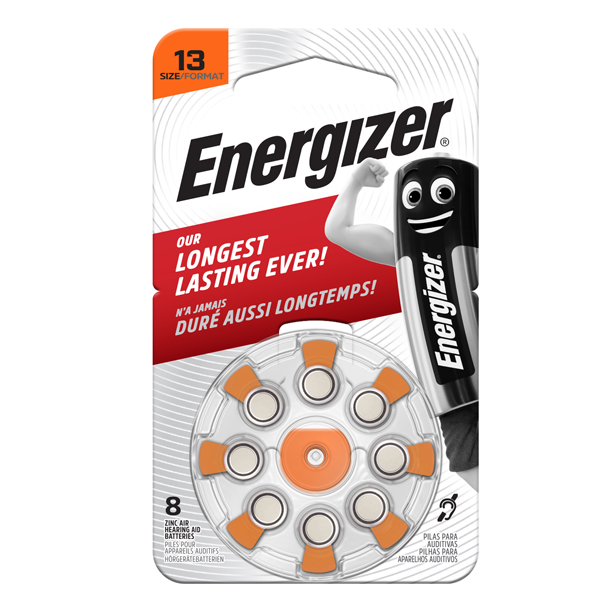  Pila per apparecchi acustici 13 Zinc Air - Energizer - blister 8 pezzi 