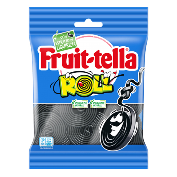  Caramella gommosa - liquirizia roll - formato pocket 90 gr - Fruit-Tella 