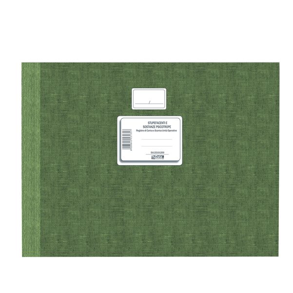  Registro carico/scarico stupefacenti unità operative - 100 pag numerate - DU132101200 - Data Ufficio 