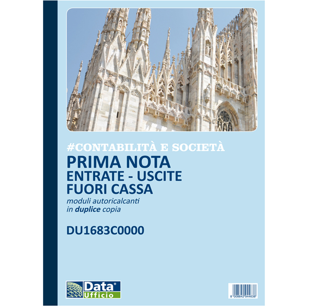  Blocco entrate/uscite extra cassa - 50/2 copie autoricalcante - DU1683C0000 - Data Ufficio 