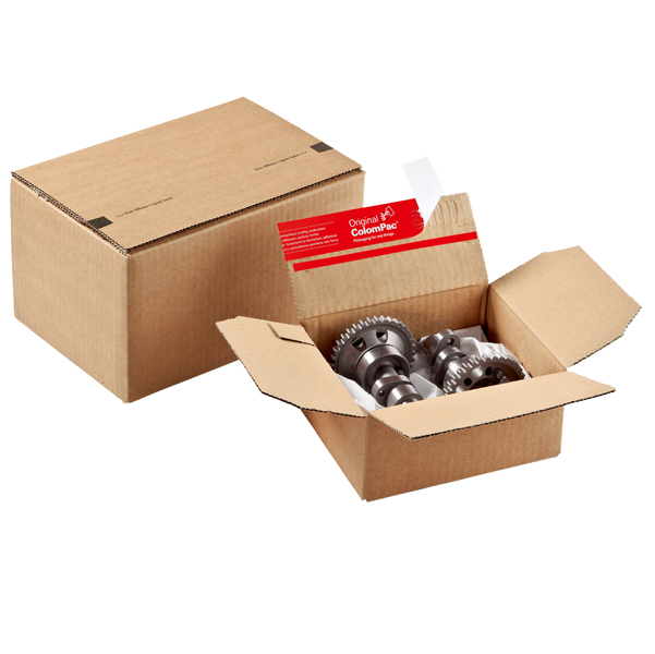  Scatola Pop Up CP 151 - assemblaggio rapido - 21,3 x 15,3 x 10,9 cm - cartone ondulato - avana - ColomPac 