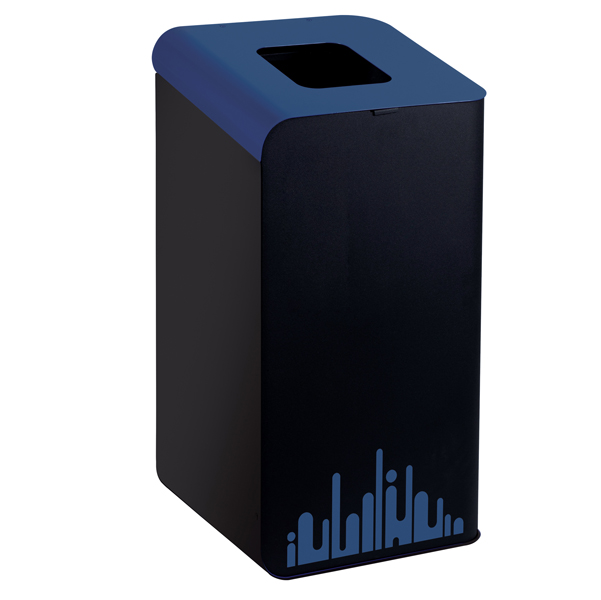  Gettacarte Rubik Evo - per raccolta differenziata - 80 L - blu - Medial 