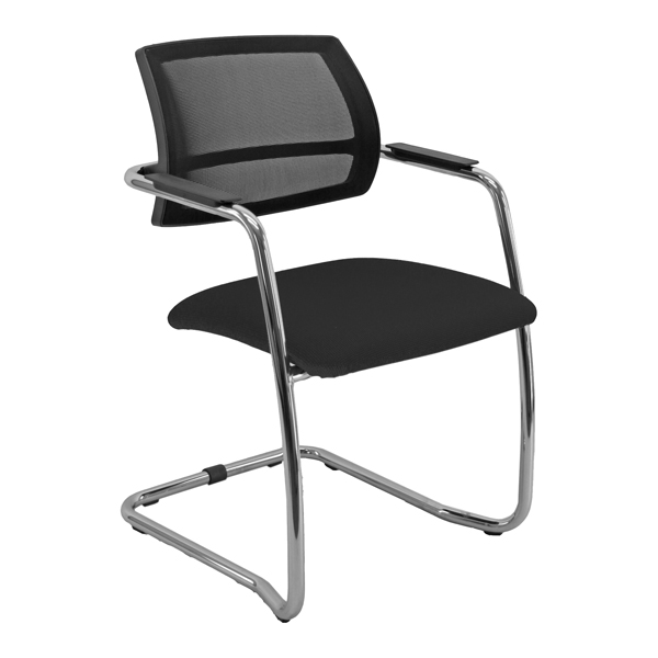  Seduta attesa Lithium LTLTN - con braccioli inclusi - nero - Unisit 