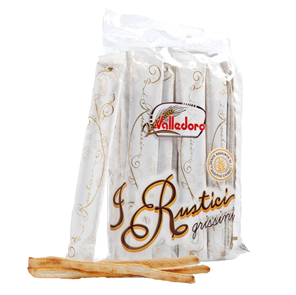  Grissini Rustici - 300 gr - multipack 12 monoporzioni - Valledoro 