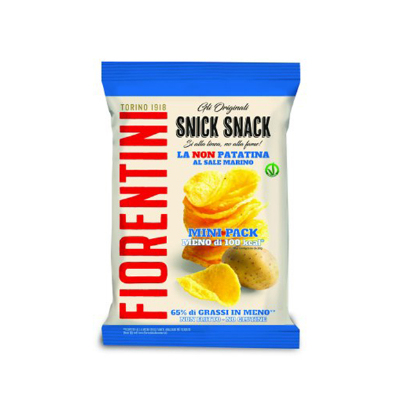  Triangolini Snick Snack - La non patatina al sale - Fiorentini - conf. 30 pezzi (monoporzione 20 gr cad.) 