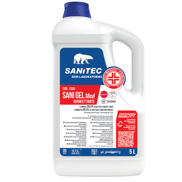  Igienizzante mani Sani Gel Med - 5 L - Sanitec 