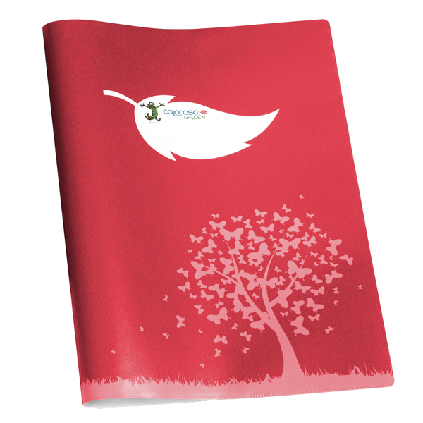  Coprimaxi Green - 21 x 30 cm - carta - 120gr - c/tasche - rosso - Colorosa 