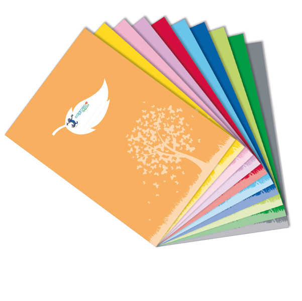  Coprimaxi Green - 21 x 30 cm - carta - 120gr - c/tasche - lilla - Colorosa 