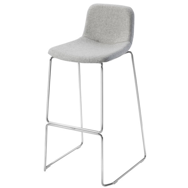  Sgabello Tosca TOS - senza braccioli - grigio chiaro - Unisit 