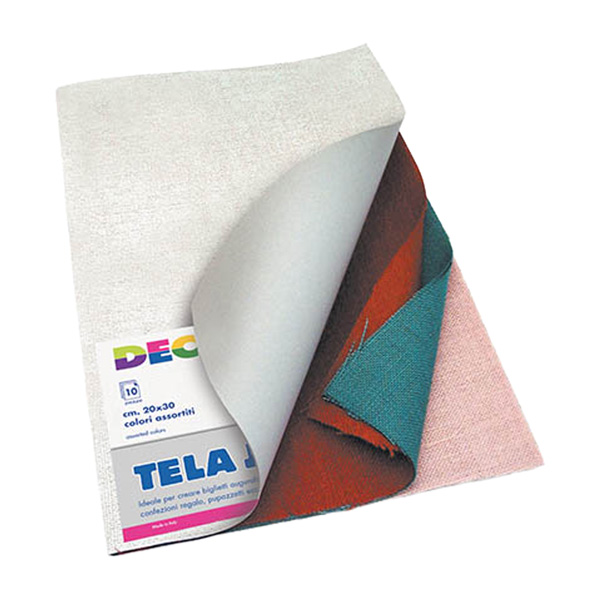  Juta naturale - 20 x 30 cm - colori assortiti - Deco - conf.10 pezzi 