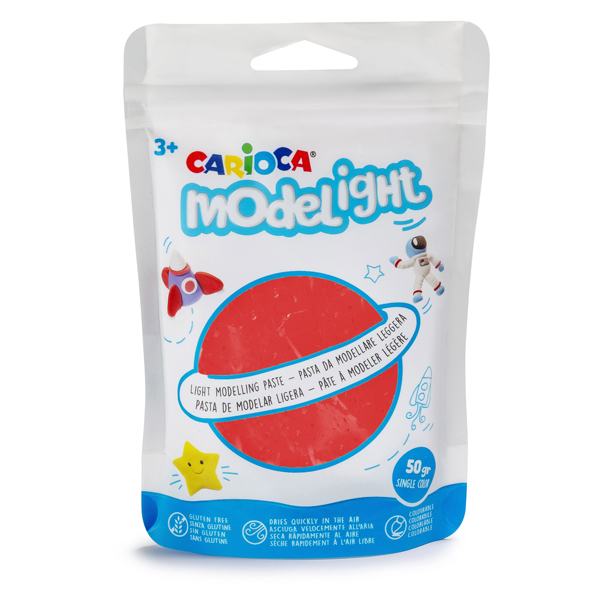  Pasta Model Light - 50 gr - rosso - Carioca 
