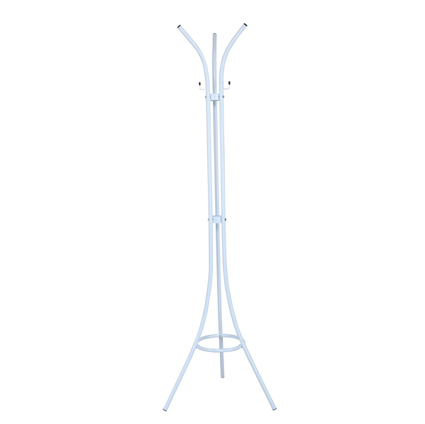  Appendiabiti - 3 supporti - 175 cm - acciaio - bianco - King Collection 
