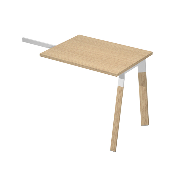  Allungo scrivanie Woody Superior - 80 x 60 x 72,5 cm - piano rovere 