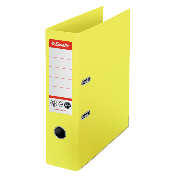  Registratore a leva - CO2 neutral - A4 - dorso 75 mm - giallo - Esselte 