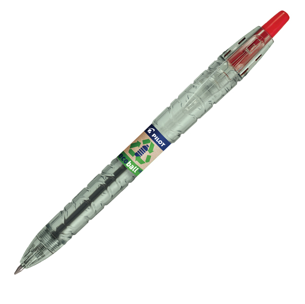  Penna a sfera scatto B2P Ecoball BeGreen - punta 1.0 mm - rosso - Pilot 