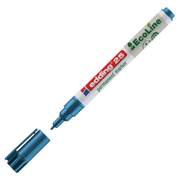  Marcatore permanente 25 Ecoline - punta tonda 1.0 mm - blu - Edding 
