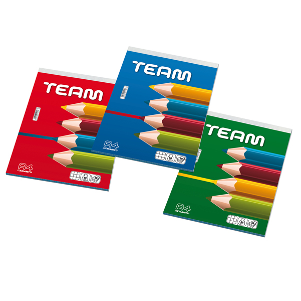  Blocco note Team - 5 mm - 21 x 29,7 cm - 50 gr - 50 fogli - Blasetti 