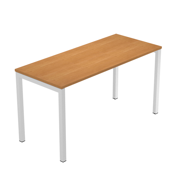  Scrivania Easy Plus - per smartworking - 140 x 60 x 72,5 cm - noce chiaro 