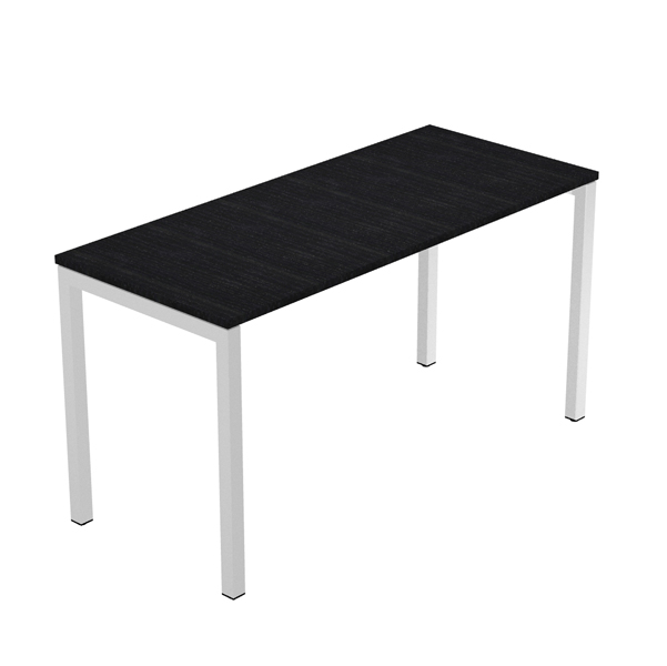  Scrivania Easy Plus - per smartworking - 140 x 60 x 72,5 cm - nero venato frassino 
